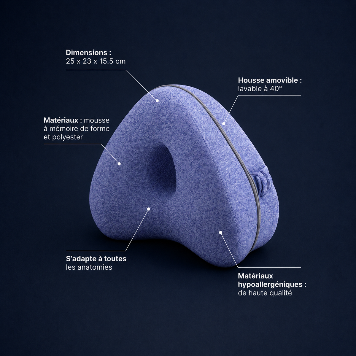 Coussin Genoux - Somnelia